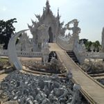 Chiang Rais White Temple aka Wat Rong Khun A privately developed Buddhist temple that takes an unusual twist Youre not allowed to take photos inside the main temple The art on the walls features a large number of popular icons from TV Shows Comics and Movies thailand chiangrai whitetemple watrongkhun wat temple white buddhist buddhism travel wanderlust instatravel travelgram vacation traveling trip  travelblogger livingthedream ExperienceCollectors hahnau adventure traveltheworld seetheplanet thetravellab
